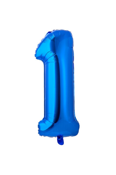 Шар цифра 1 Blue 66 см (26