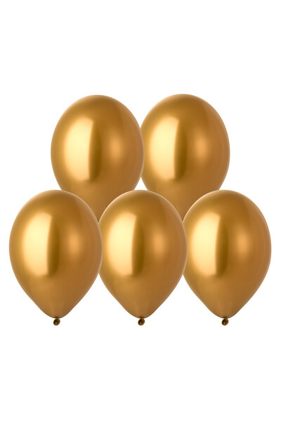 Шар хром Glossy Rich золотой 35 см (14