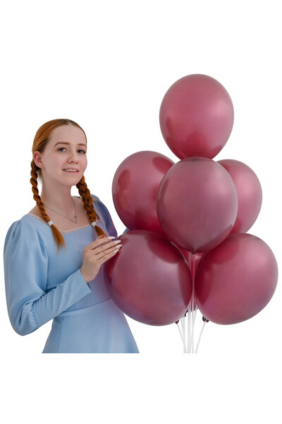 Шар металлик экстра Plum 35 см (14