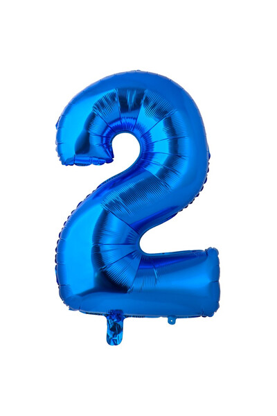 Шар цифра 2 Blue 66 см (26