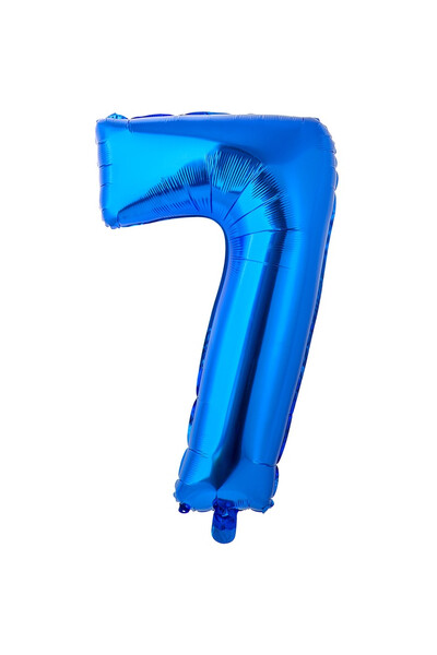 Шар цифра 7 Blue 66 см (26