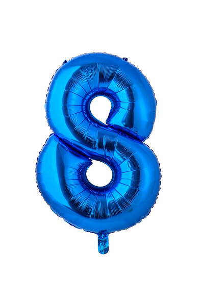 Шар цифра 8 Blue 66 см (26