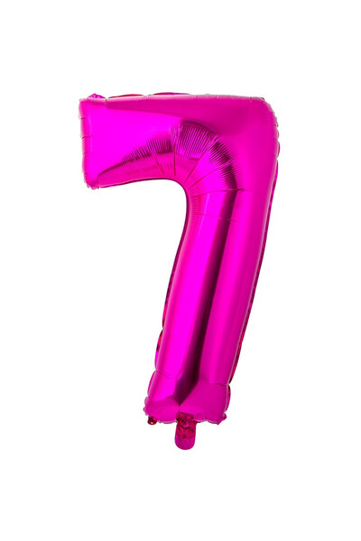 Шар цифра 7 Fuchsia 66 см (26