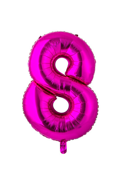 Шар цифра 8 Fuchsia 66 см (26