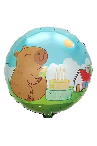 Шар Капибара с тортом 46 см (18