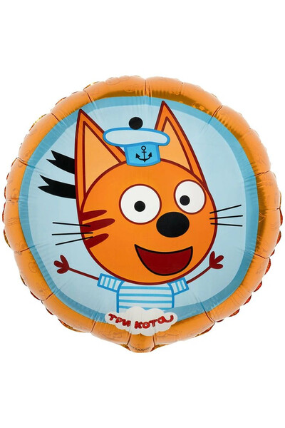 Шар Три кота Коржик 45 см (18